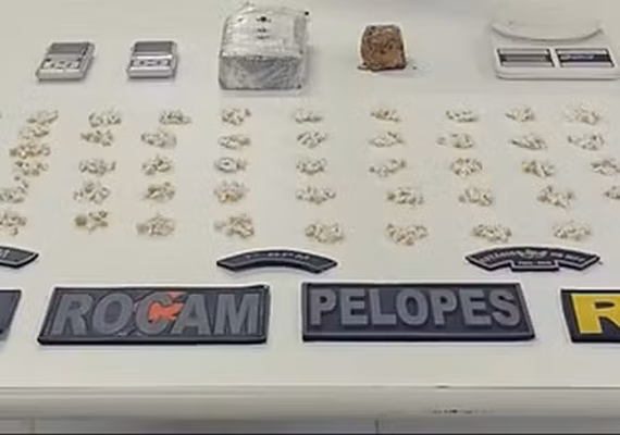 Polícia Militar apreende mais de 1 Kg de crack em Santana do Ipanema
