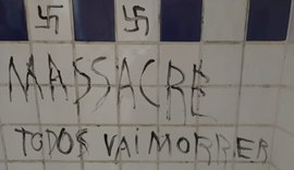 Após pichações nazistas e ameaça de massacre, adolescente é apreendido em escola de Penedo