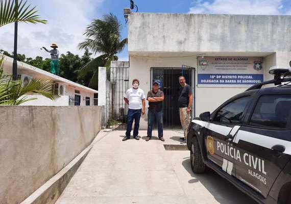 Barra de São Miguel: PC prende morador de rua acusado de assassinato