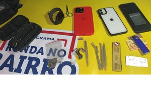 Ronda no Bairro apreende drogas em Jacarecica e prende motociclista com veículo adulterado