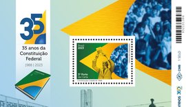 Correios celebra a Constituição Cidadã de 1988 em selo