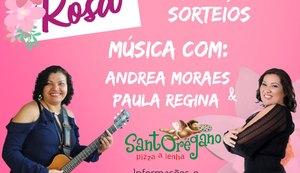 Santorégano realiza no domingo a Noite Cor de Rosa com Paula Regina e Andrea Moraes