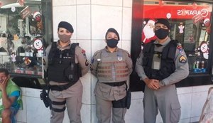 PM reforça policiamento durante o final de ano no Centro de Maceió