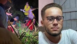Jovem morre em acidente após perder controle da direção e cair em barranco