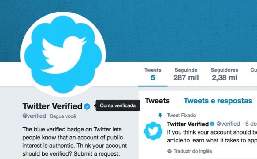 Twitter quer tornar verificação de perfil disponível para todos os usuários