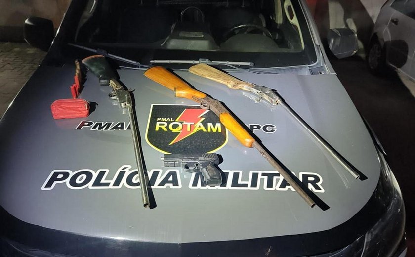 Polícia apreende armas artesanais em fábrica clandestina no Pilar