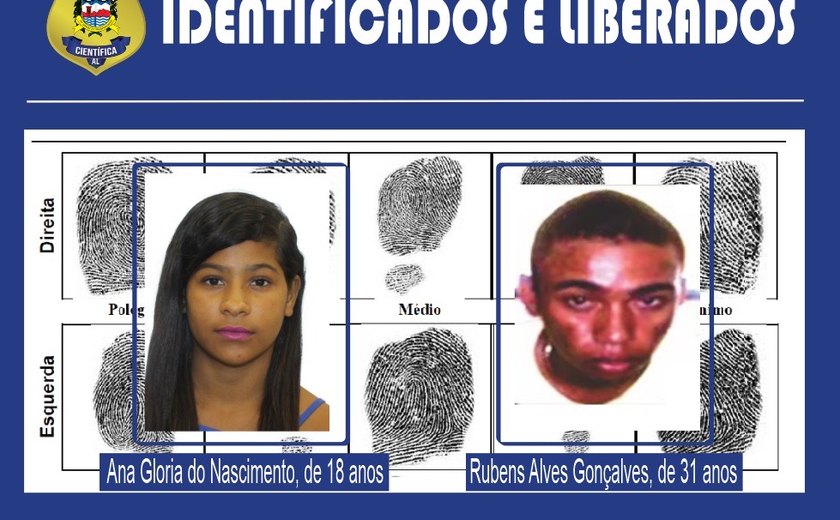 Polícia científica identifica dois corpos recolhidos sem documentos em Maceió