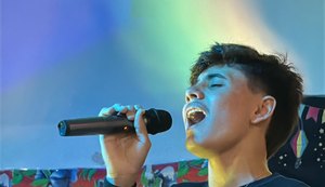 Cantor de 16 anos de Maceió vai se apresentar no reality 'Canta Comigo Teen', da Record TV