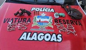 Polícia Militar apreende armas, munições e entorpecentes durante ações em Joaquim Gomes e Flexeiras