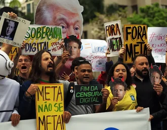 Ato em São Paulo cobra neutralidade da Meta nas eleições