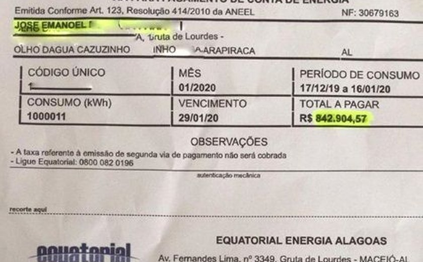 Defensoria cobra à Equatorial informações contra erros em faturas