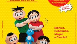 Maceió Shopping promove encontro com personagens da Turma da Mônica