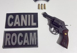 PM flagra homem com arma de fogo e prende suspeito em Arapiraca