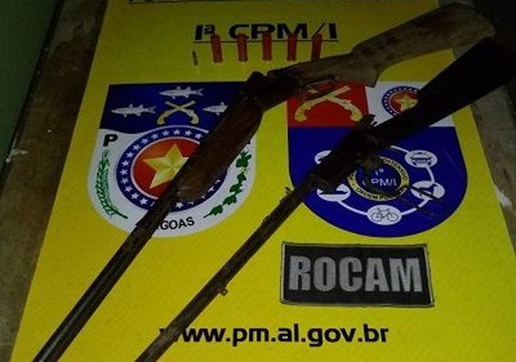 PM prende indivíduo com duas armas de fogo em São Miguel dos Campos