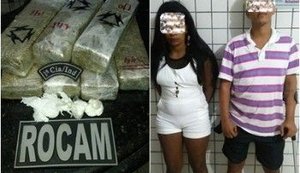 Casal é preso por suspeita de tráfico de drogas