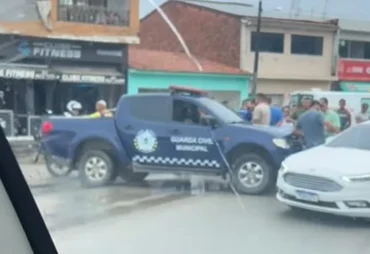 Adolescente fica ferido após colisão entre moto e carro em Japaratinga