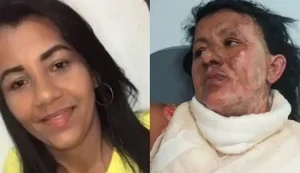 Filha de mulher que morreu no HGE após ter corpo queimado pelo marido coloca fogo nos pertences dele
