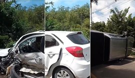 Colisão frontal de veículos deixa dois feridos em Satuba