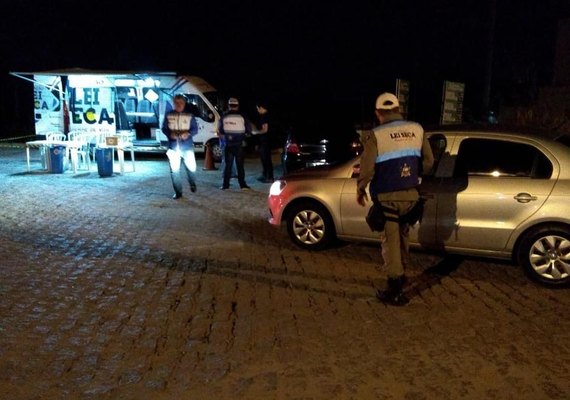 Três condutores são presos por embriaguez ao volante durante Operação da Lei Seca