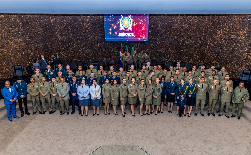 PM-AL realiza formatura do Curso de Aperfeiçoamento de Oficiais