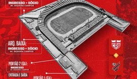 CRB inicia terça-feira (19) venda de ingressos para a partida contra o Athletico