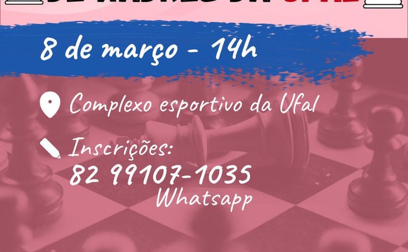 Ufal abre inscrições para segunda edição de Torneio Feminino de Xadrez