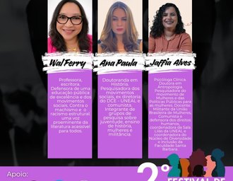 Festival de Mulheres de Arapiraca terá extensa programação no sábado (28)