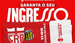 CRB abre vendas de ingressos para jogo contra o Novorizontino