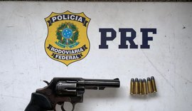 Mais uma pessoa é presa pela PRF por porte ilegal de arma de fogo em Alagoas