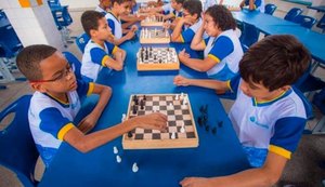 Alunos da rede municipal em Arapiraca desenvolvem habilidades com o ensino de xadrez