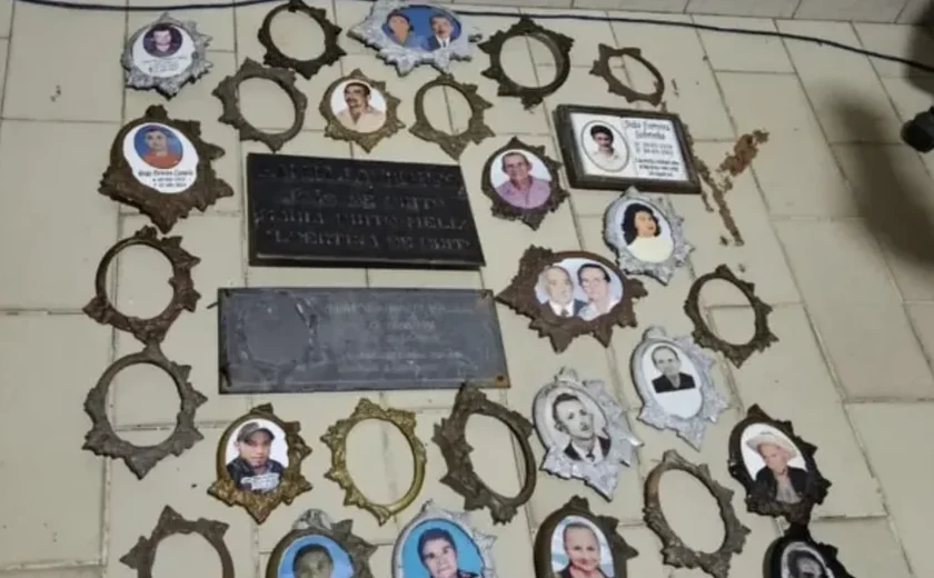 Homem é flagrado furtando objetos no Cemitério Pio XII em Arapiraca