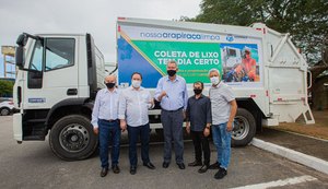 Com ajuda de Paulão,  Arapiraca recebe caminhões compactadores para a limpeza pública