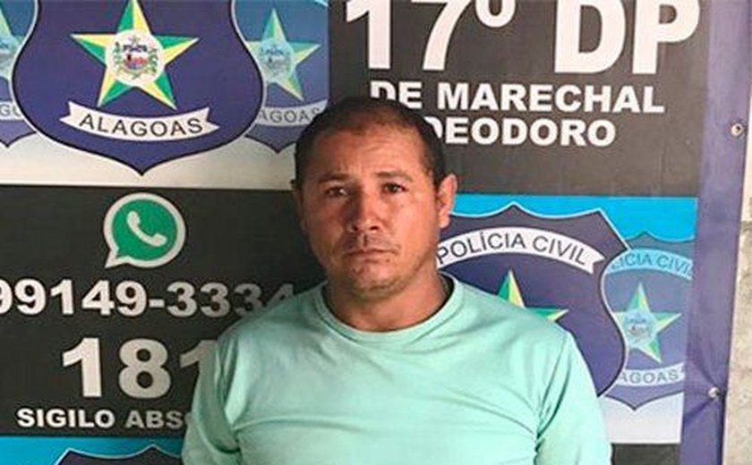Polícia Civil detém suspeito de tentativa de homicídio em Marechal Deodoro