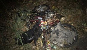 Colisão deixa motociclista morto em Olho D'Água das Flores