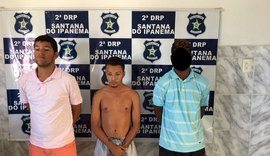 Três homens são detidos e um adolescente é apreendido em Santana do Ipanema