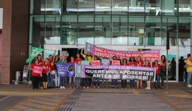 Em mobilização, Sinteal aborda parlamentares alagoanos no aeroporto de Maceió