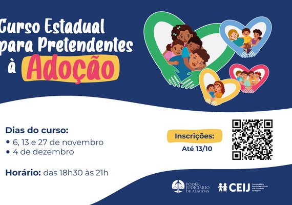 Abertas inscrições de curso virtual para pretendentes à adoção