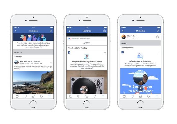 Facebook reúne todas as suas memórias em uma página