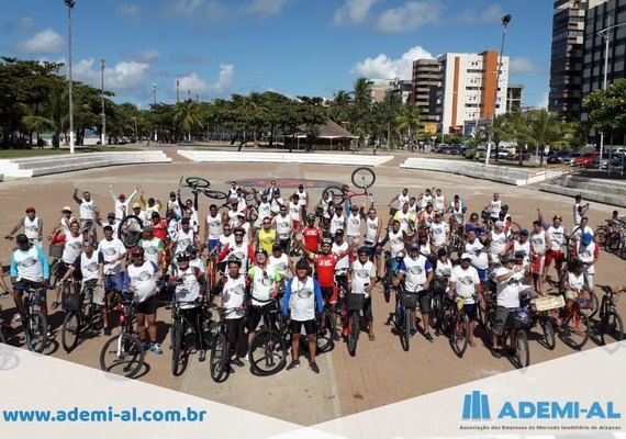 Ademi-AL e Sinduscon/AL realizam VIII Passeio Ciclístico da Construção Civil