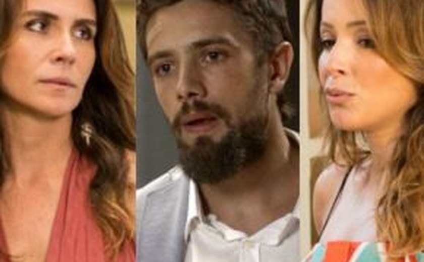 'Sol Nascente': Sirlene revela que Cesar é pai de Lucas e Alice dá tapa no vilão