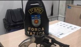 PM apreende arma de fogo no bairro da Ponta da Terra