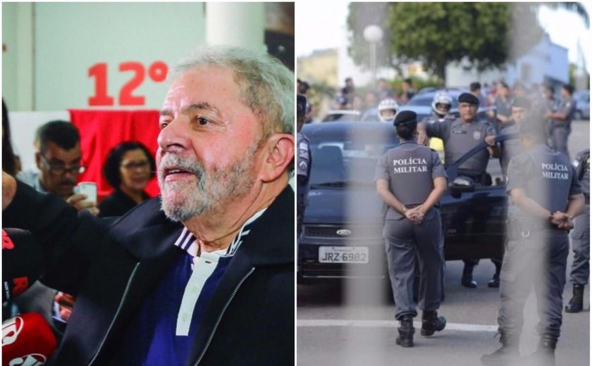 PM prepara esquema para afastar movimentos na oitiva de Lula em Curitiba