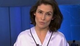 Renata Vasconcellos aparece com “roupão” esquisito na Globo e vira piada