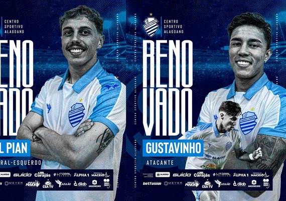 CSA anuncia renovação com Brayann, Dal Pian e Gustavinho