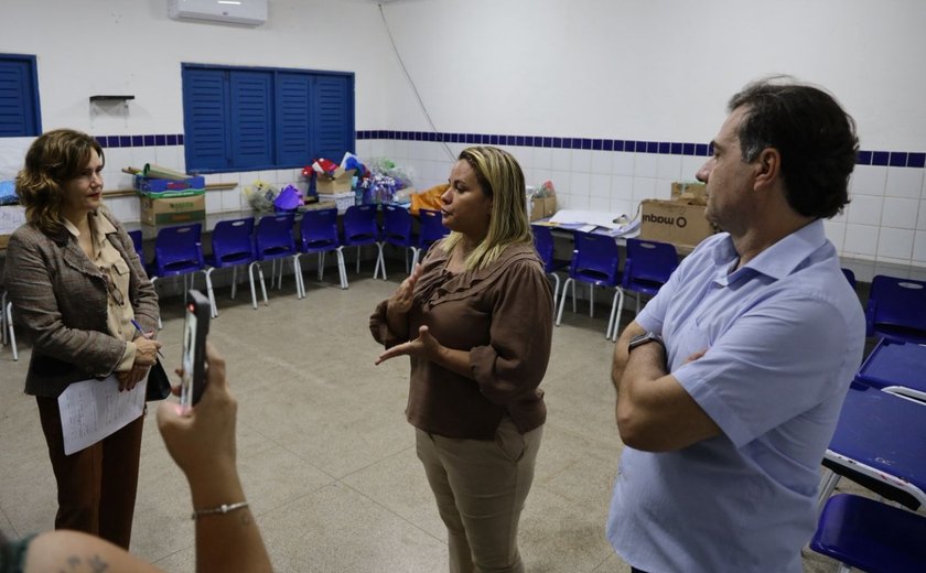 MP/AL e DPE fiscalizam Escola Municipal Professor Antídio Vieira, no Trapiche da Barra