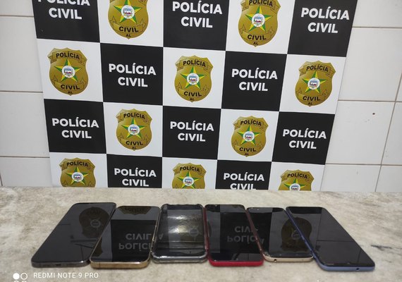 PC autua acusado de crime de receptação de aparelhos celulares