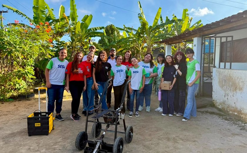 Estudantes do SESI levam projeto de tecnologia assistiva para teste em campo