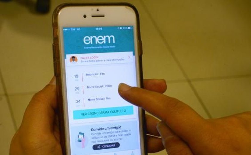 Estudantes já podem baixar o aplicativo do Enem
