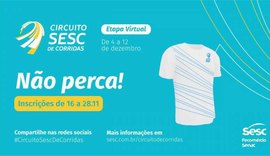 Circuito Sesc de Corridas promove etapa virtual solidária em dezembro