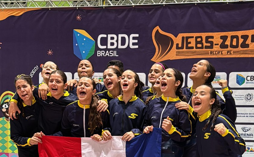 FAEC comemora conquista do ouro no handebol feminino no JEB’s 2024